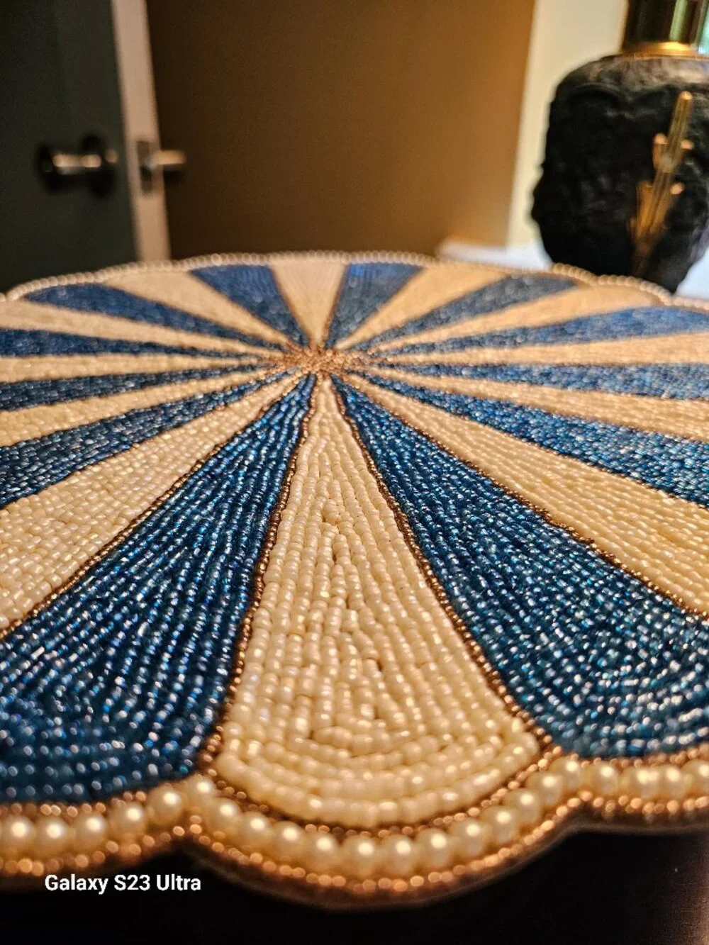 Tahari beaded placemats  set of 4